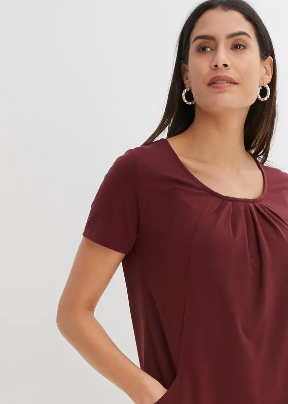 Lang topp&nbsp;med viskose, bonprix