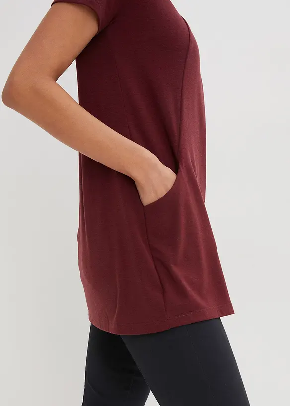 Lang topp&nbsp;med viskose, bonprix