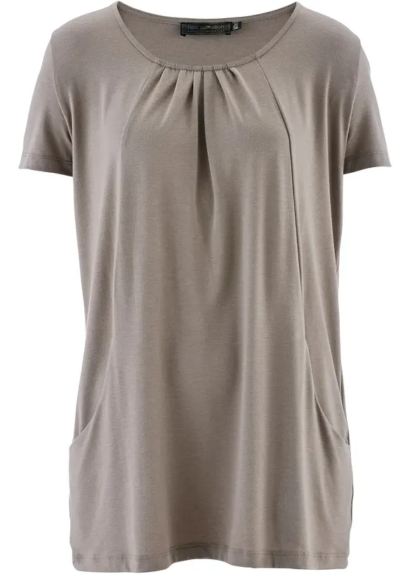 Lang topp&nbsp;med viskose, bonprix