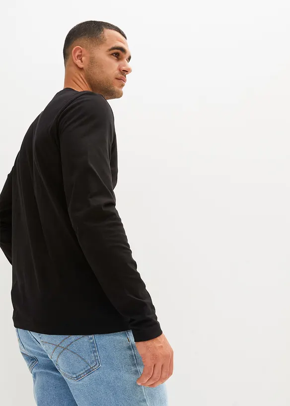 Langermet topp (2-pack), bonprix