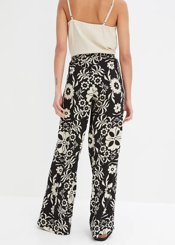 Vid bukse i lett viskose, bonprix