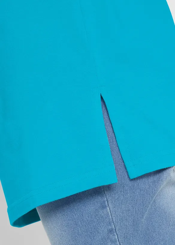 Lang topp med V-hals (2-pack), bonprix