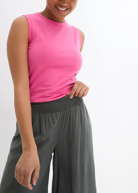 Legglang culotte av myk viskose, bonprix