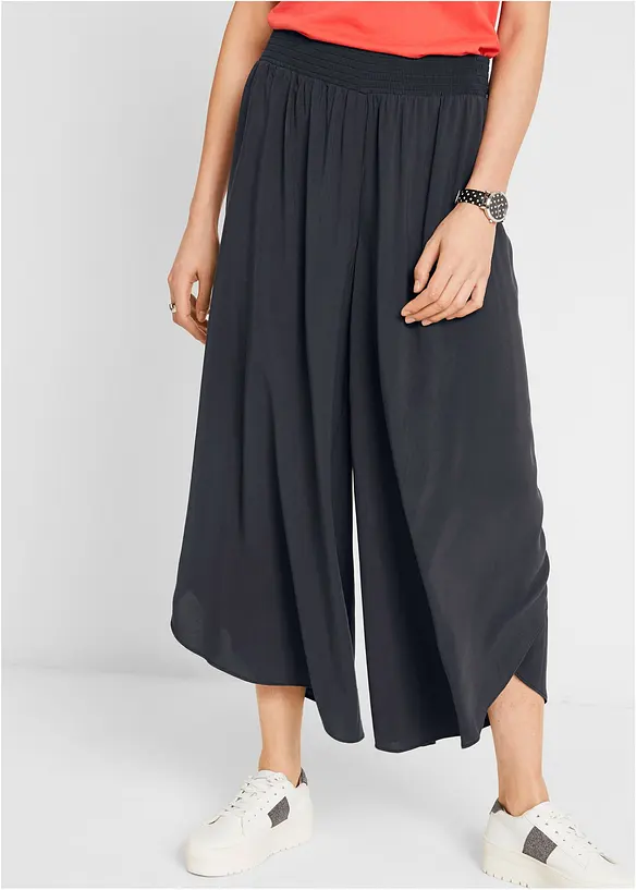 Legglang culotte av myk viskose, bonprix