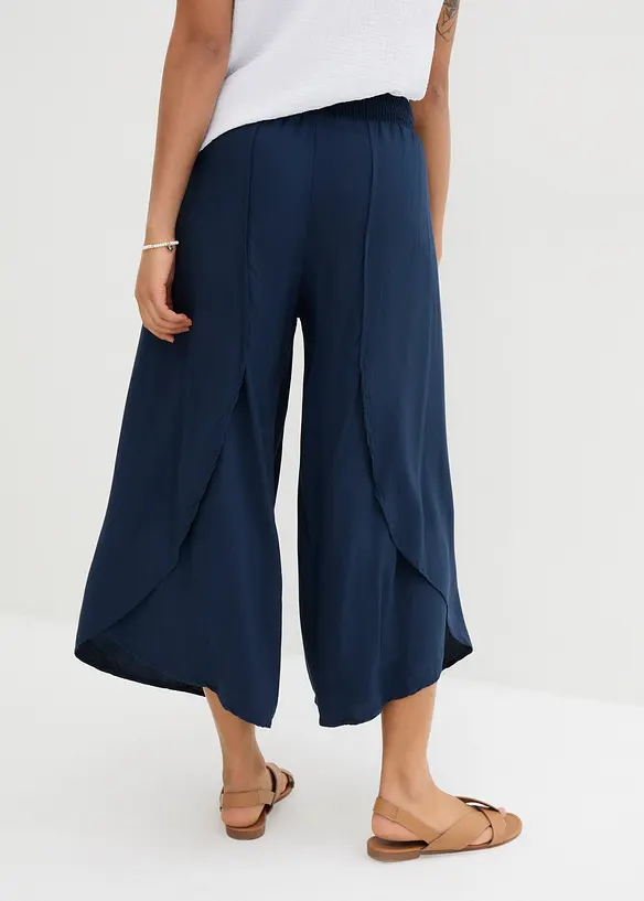 Legglang culotte av myk viskose, bonprix