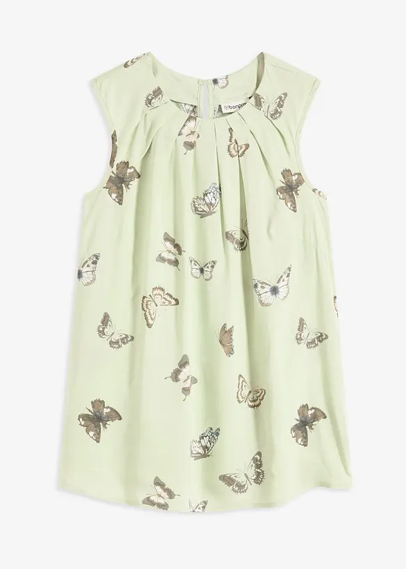 Ermel&oslash;s bluse i lett viskose, bonprix