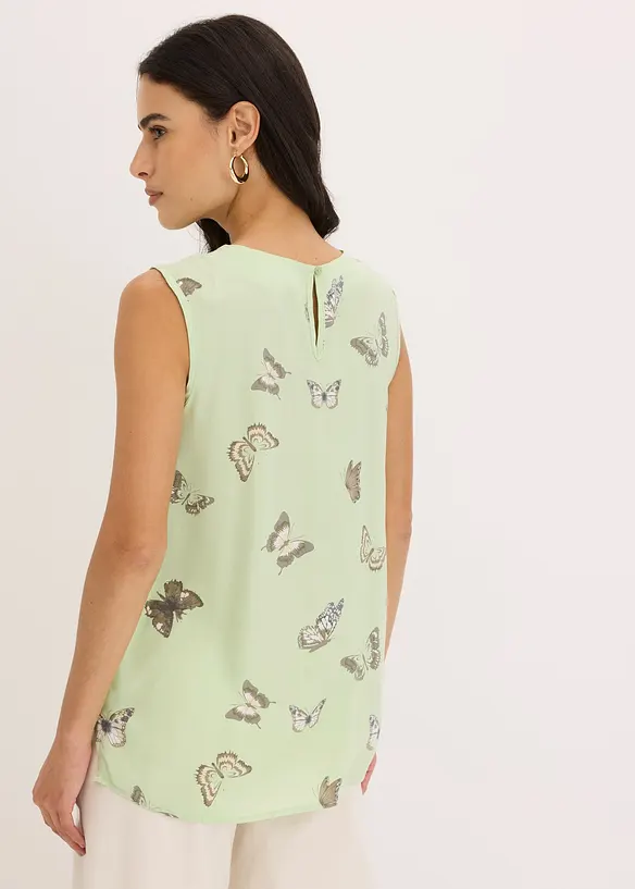 Ermel&oslash;s bluse i lett viskose, bonprix