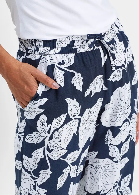 Vid bukse i lett viskose, bonprix