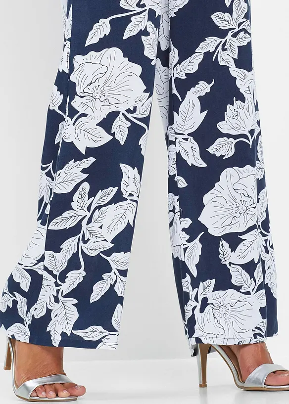 Vid bukse i lett viskose, bonprix