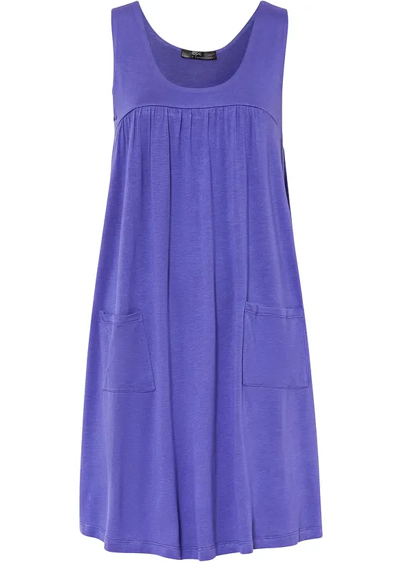 Kort jerseykjole i myk viskose, bonprix