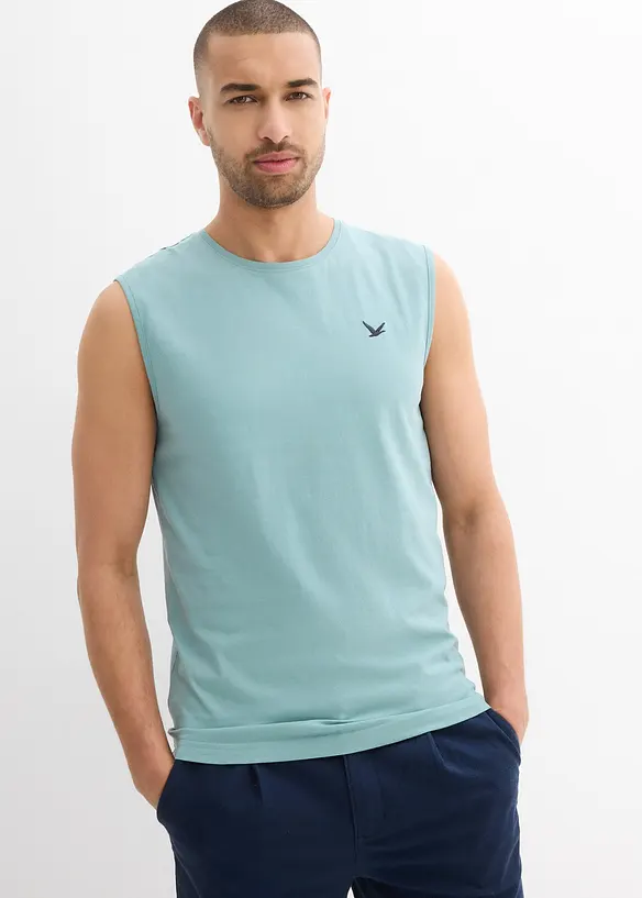 Singlet i 100% &oslash;kologisk bomull (2-pack), bonprix