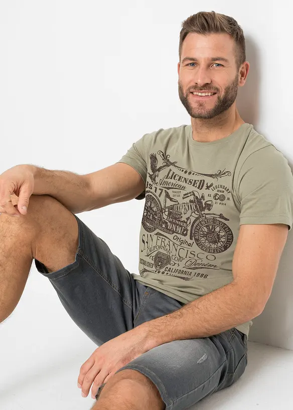 T-skjorte i 100% bomull, bonprix