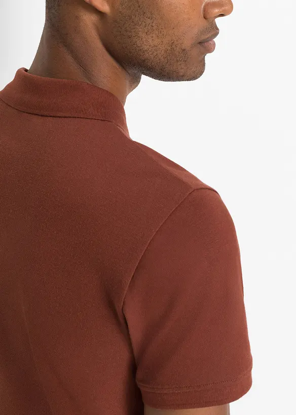 Pik&eacute;-poloskjorte i 100% &oslash;kologisk bomull, bonprix