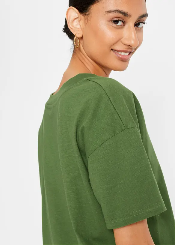 Oversized topp av ren &oslash;kologisk bomull, bonprix