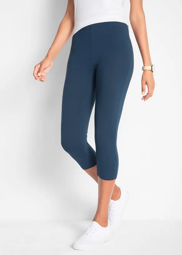 Capri-leggings i smal modell (2-pack), bonprix