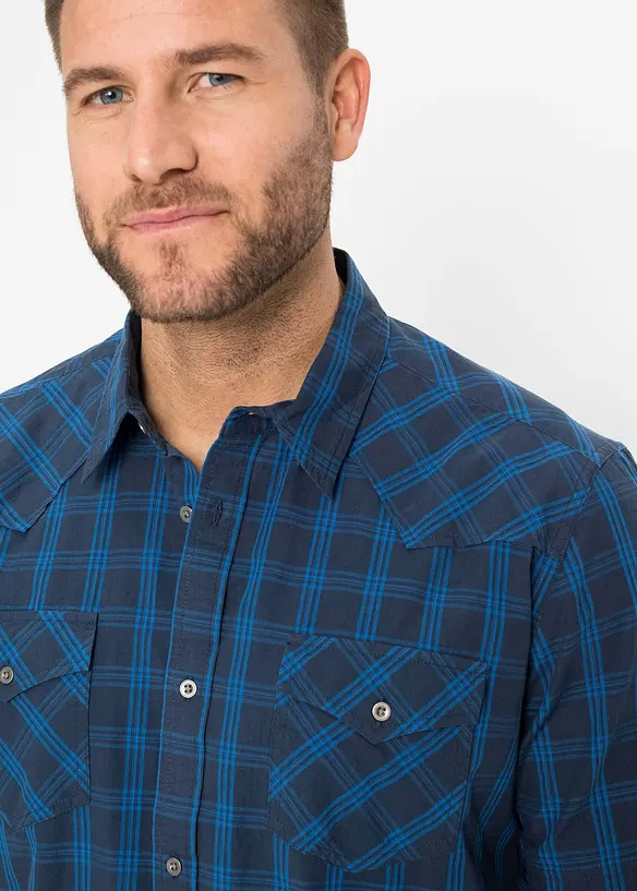 Kortermet skjorte i 100% bomull, bonprix