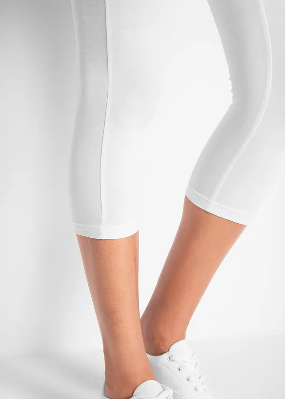 Capri-leggings i smal modell (2-pack), bonprix
