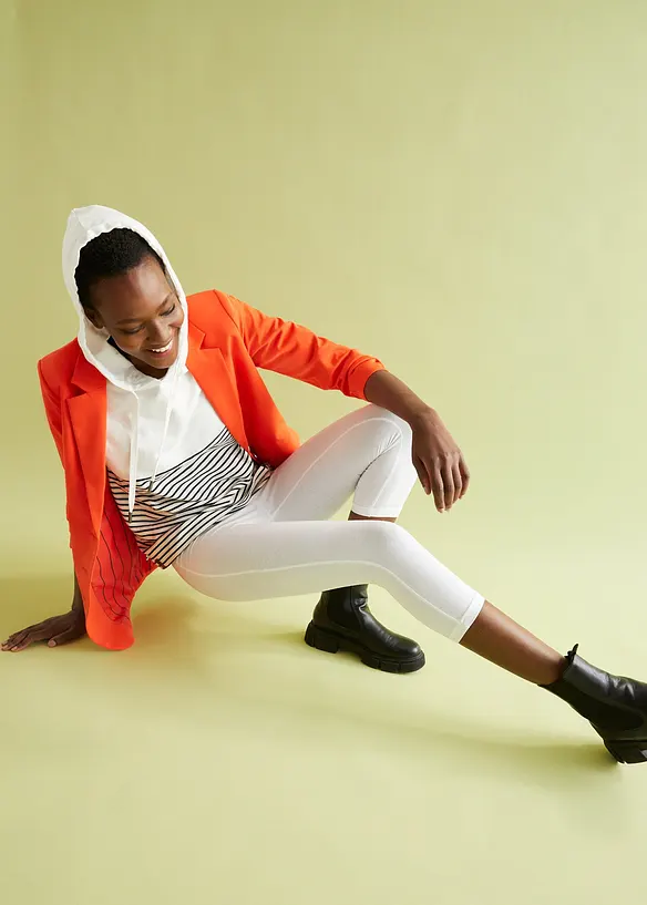 Capri-leggings i smal modell (2-pack), bonprix