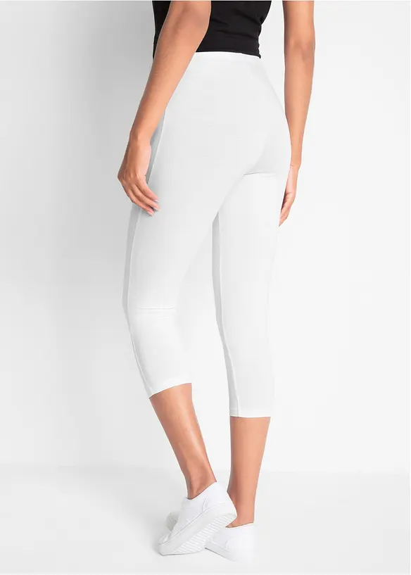 Capri-leggings i smal modell (2-pack), bonprix