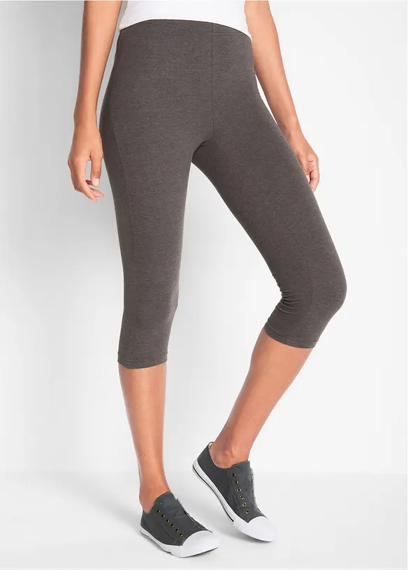 Capri-leggings i smal modell (2-pack), bonprix