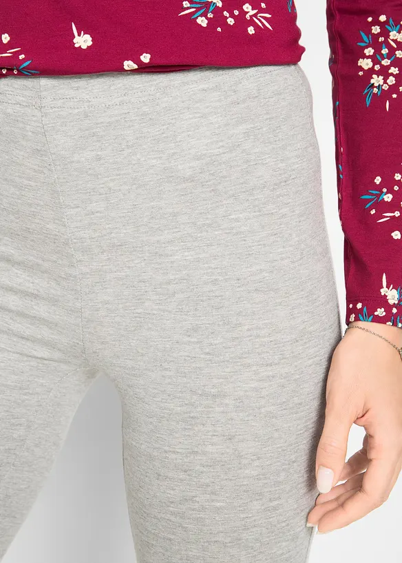 Capri-leggings i smal modell (2-pack), bonprix