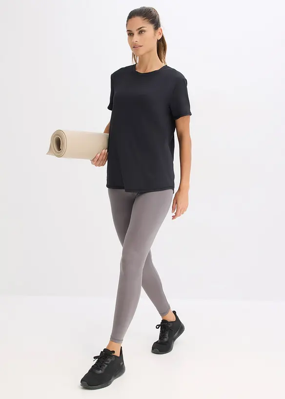 Oversized treningstopp i strukturmateriale, bonprix