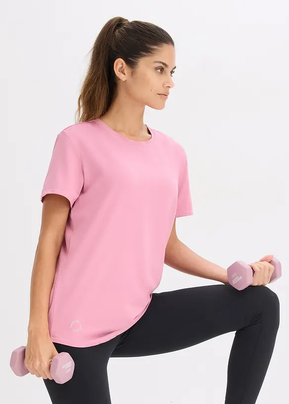 Oversized treningstopp i strukturmateriale, bonprix