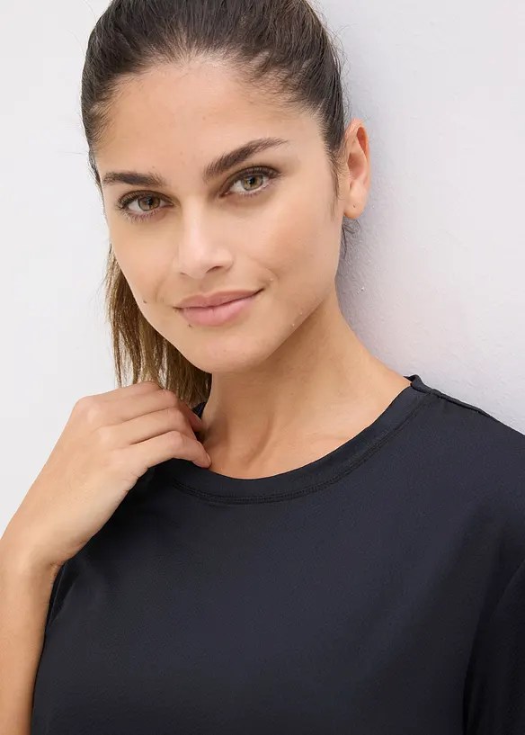 Oversized treningstopp i strukturmateriale, bonprix