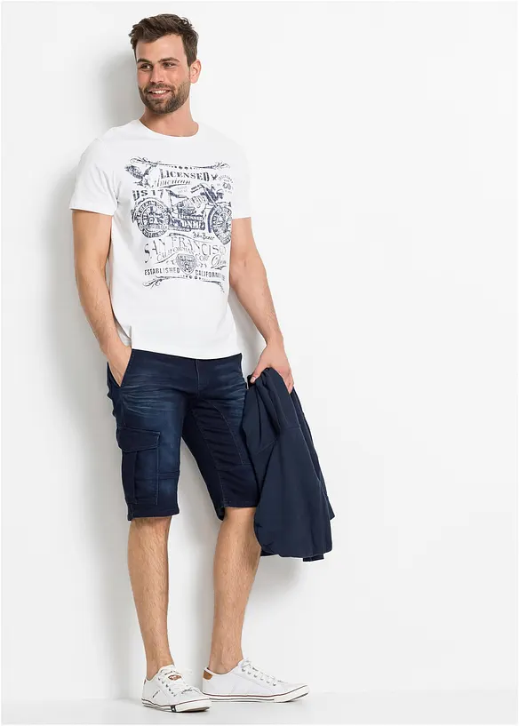 Bermudashorts i sweat-denim, Regular Fit, bonprix