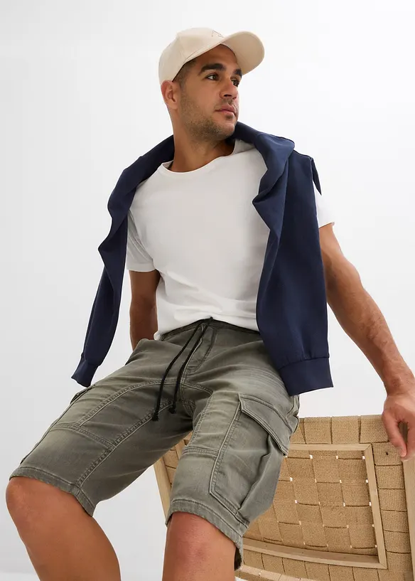 Bermudashorts i sweat-denim, Regular Fit, bonprix