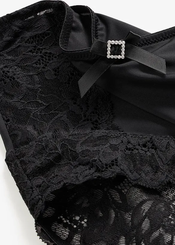 H&oslash;y truse med delikate blonder, bonprix