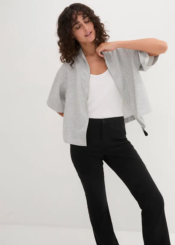 Bukse i bengalin med stretch, Bootcut, bonprix