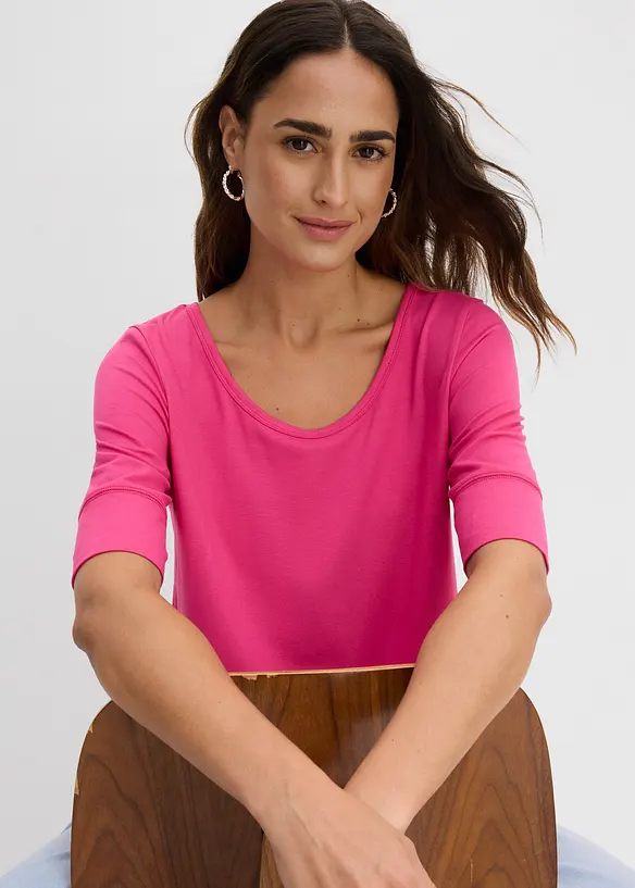 Topp i myk viskosemiks, bonprix