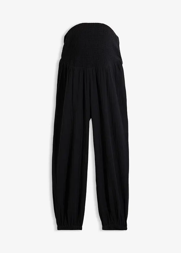 Mammabukse i 100% bomullsmusselin, bonprix