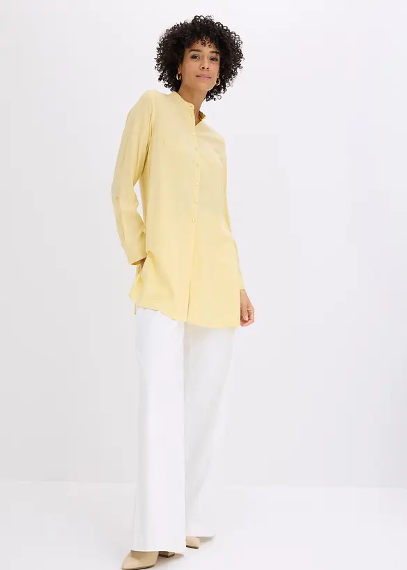 Lang viskosebluse, bonprix