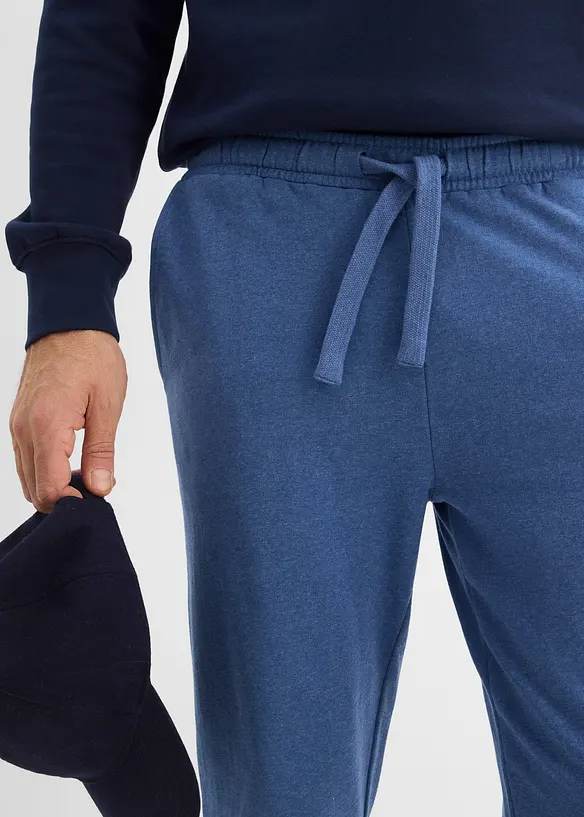 Innvendig flosset joggebukset med rett nederkant, bonprix