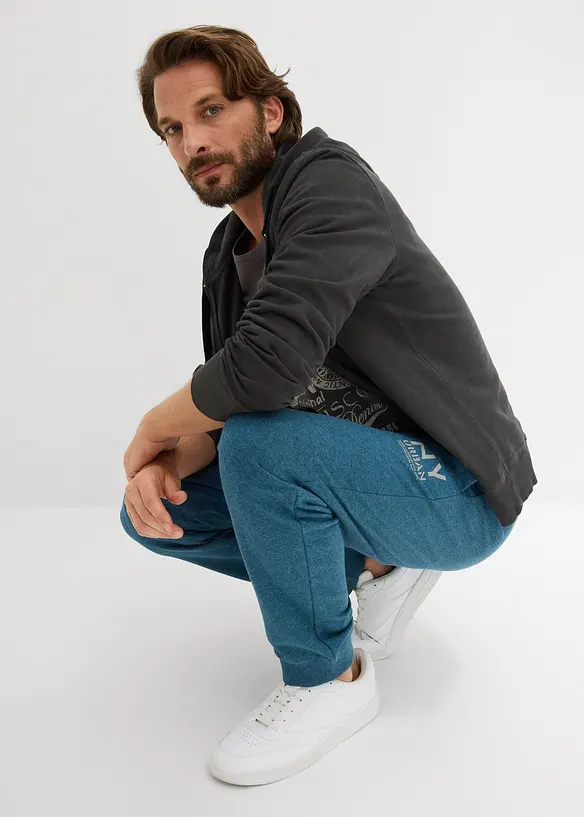 Joggebukse med detaljer i kontrastfarge, bonprix