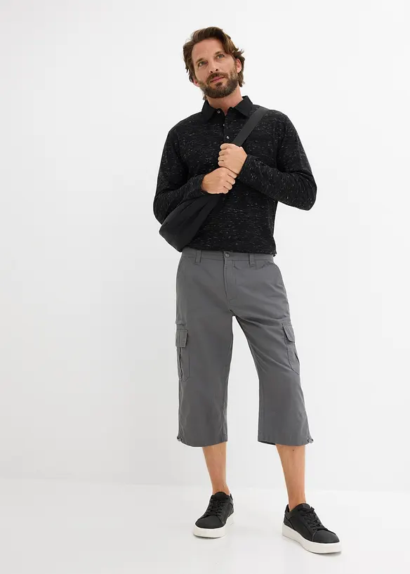 Regular Fit-cargo-bermudashorts i 100% bomull, lang, bonprix