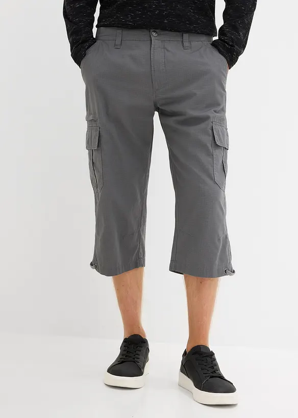 Regular Fit-cargo-bermudashorts i 100% bomull, lang, bonprix