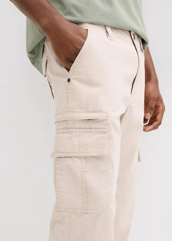 Regular Fit-cargo-bermudashorts i 100% bomull, lang, bonprix