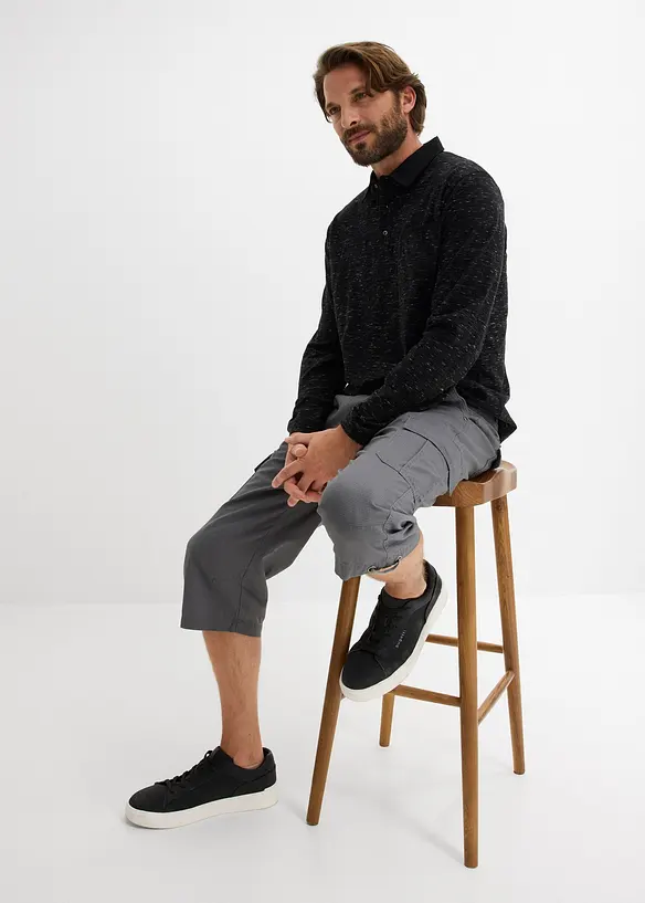 Regular Fit-cargo-bermudashorts i 100% bomull, lang, bonprix