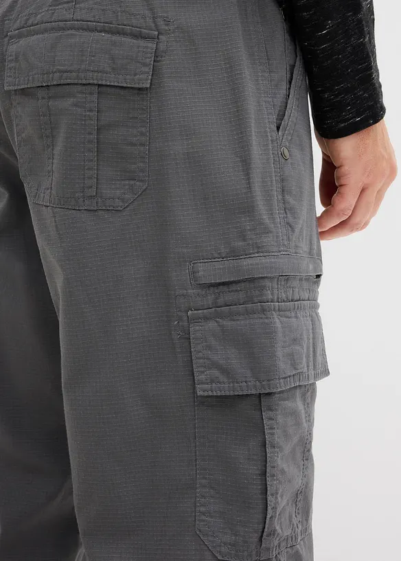 Regular Fit-cargo-bermudashorts i 100% bomull, lang, bonprix