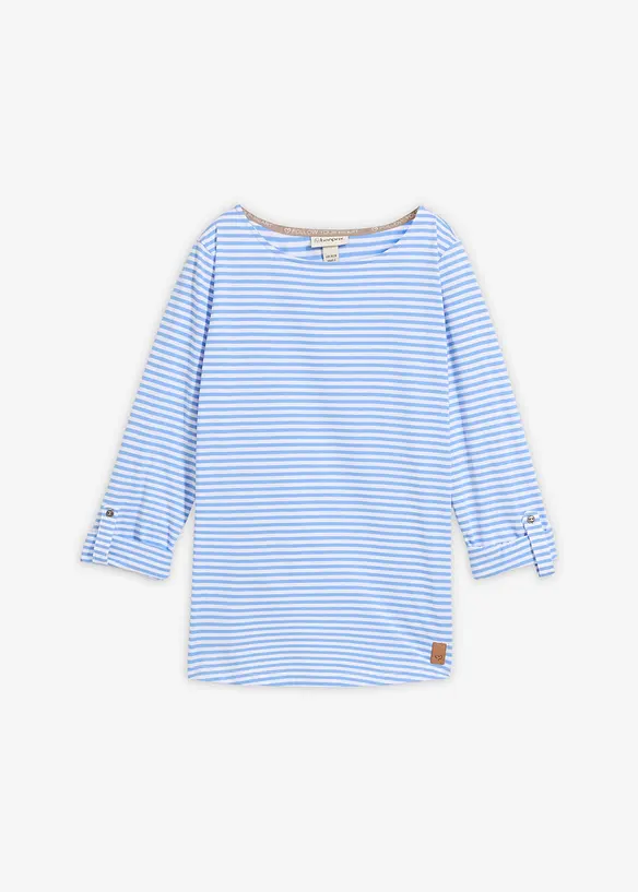 Langermet topp i 100% bomull, bonprix