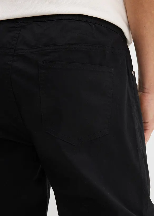 Regular Fit slip on-stretchbukse, Straight, bonprix