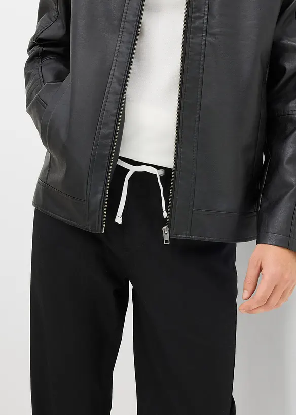 Regular Fit slip on-stretchbukse, Straight, bonprix