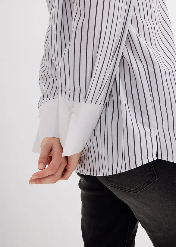 Oversized skjorte i 100% bomull, bonprix