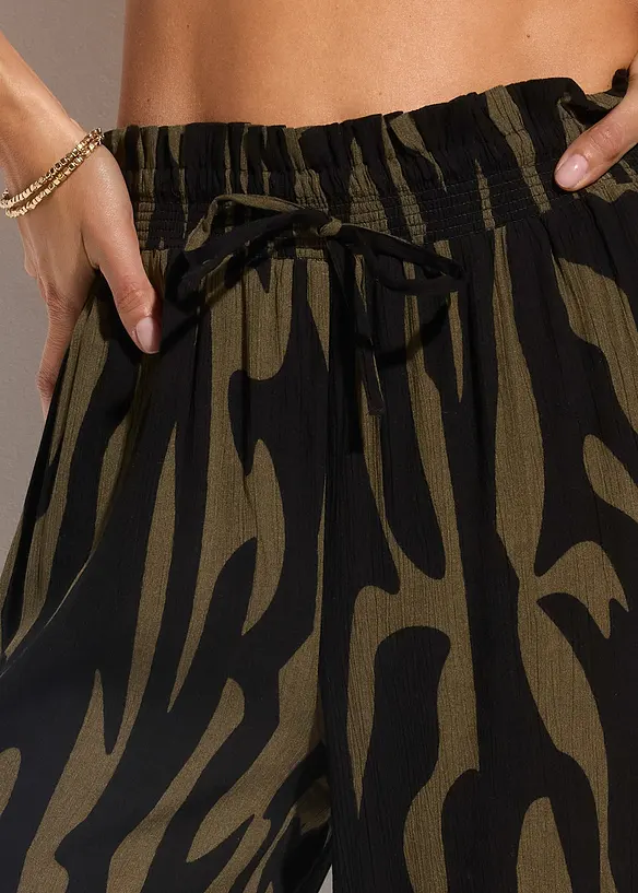 Strandbukse i lett viskose, bonprix