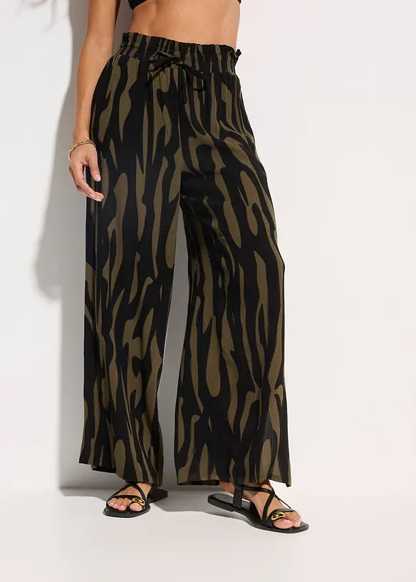 Strandbukse i lett viskose, bonprix