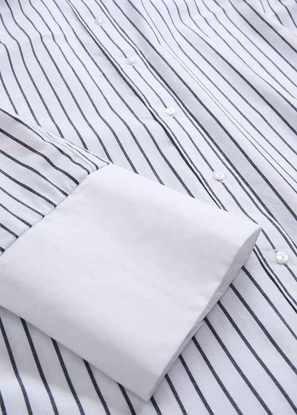 Oversized skjorte i 100% bomull, bonprix