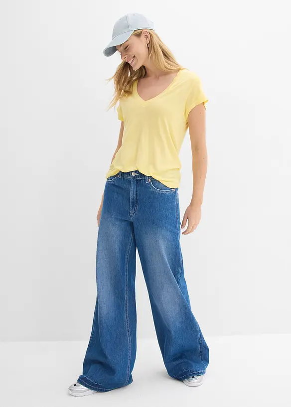 T-skjorte i myk viskose, bonprix